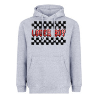 Heather Grey lover boy Heavyweight Hoodie - MaliasSmallBusiness