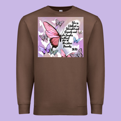 Bible Verse Premium Sweatshirt Designed By Maliassmallbusiness