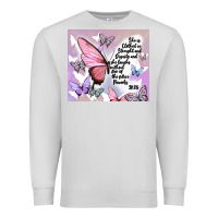 Dove Grey bible verse Premium Sweatshirt - MaliasSmallBusiness
