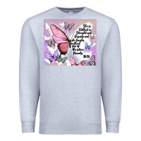 Heather Grey bible verse Premium Sweatshirt - MaliasSmallBusiness