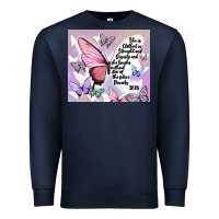 Navy bible verse Premium Sweatshirt - MaliasSmallBusiness
