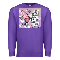 Purple bible verse Premium Sweatshirt - MaliasSmallBusiness