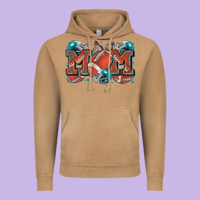 Mom American Football Vintage Hoodie Designed By Zillion Design Studio