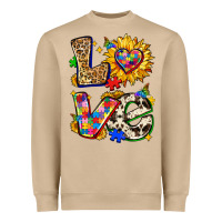 Autism Love Heavyweight Sweatshirt | Teevron