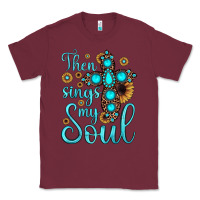Burgundy then sings my soul cross Classic Tee - JahusDesignShop