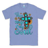 Colony Blue then sings my soul cross Classic Tee - JahusDesignShop