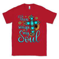 Red then sings my soul cross Classic Tee - JahusDesignShop
