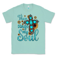 Seafoam then sings my soul cross Classic Tee - JahusDesignShop
