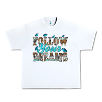 White follow your dreams Urban Heavy Tee - HRA Design Shop