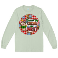 Matcha christmas fueled by cocoa and christ ornament Long Sleeve Tee - Artiststas