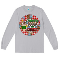 Moon Dust christmas fueled by cocoa and christ ornament Long Sleeve Tee - Artiststas