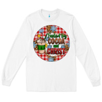White christmas fueled by cocoa and christ ornament Long Sleeve Tee - Artiststas