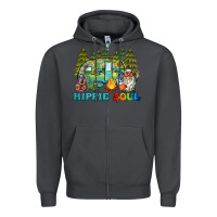 Smoke hippie soul camping Zipper Hoodie - BarkalooDesign
