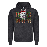 Vintage Black christmas  white shepherd dog mom Vintage Hoodie - RanaPortraitStore