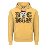 Vintage Mustard christmas  white shepherd dog mom Vintage Hoodie - RanaPortraitStore