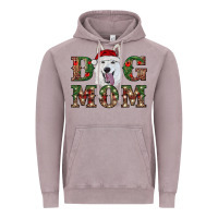 Vintage Zinc christmas  white shepherd dog mom Vintage Hoodie - RanaPortraitStore