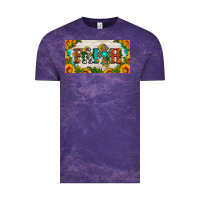 Cloud Purple faith cross and sunflower license plate Vintage Tee - HRA Design Shop