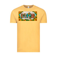 Vintage Mustard faith cross and sunflower license plate Vintage Tee - HRA Design Shop