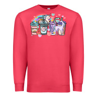 Cardinal unicorn coffee cups Premium Sweatshirt - NancyCooperArtShop