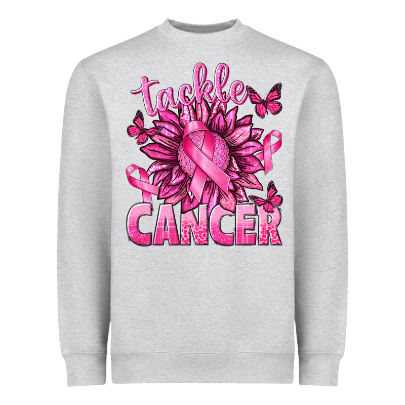 Tackle Cancer With Sunflower Heavyweight Sweatshirt by texasbilliewilder | Teevron