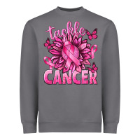 Storm Tackle Cancer with Sunflower Heavyweight Sweatshirt - texasbilliewilder
