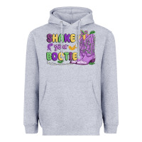 Heather Grey shake your bootie mardi gras Heavyweight Hoodie - MaliasSmallBusiness