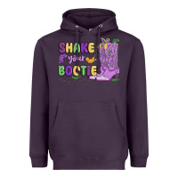 Plum shake your bootie mardi gras Heavyweight Hoodie - MaliasSmallBusiness
