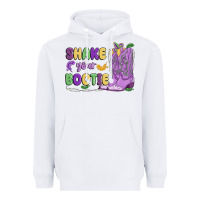 White shake your bootie mardi gras Heavyweight Hoodie - MaliasSmallBusiness