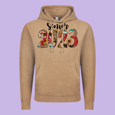 Senior 2023 Western Vintage Hoodie Designed By Jahusdesignshop