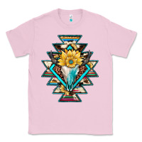Cowhide Leopard Bull Skull Aztec Classic Tee | Teevron