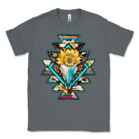 Charcoal Heather cowhide leopard bull skull aztec Classic Tee - JahusDesignShop