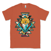 Copper cowhide leopard bull skull aztec Classic Tee - JahusDesignShop
