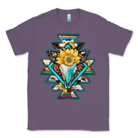Lavender cowhide leopard bull skull aztec Classic Tee - JahusDesignShop