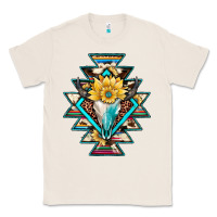 Natural cowhide leopard bull skull aztec Classic Tee - JahusDesignShop