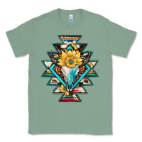 Sage cowhide leopard bull skull aztec Classic Tee - JahusDesignShop