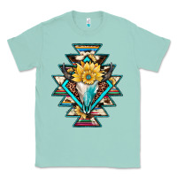Seafoam cowhide leopard bull skull aztec Classic Tee - JahusDesignShop