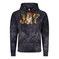 Cloud Black bulldog christmas joy Vintage Hoodie - RanaPortraitStore