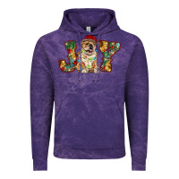 Cloud Purple bulldog christmas joy Vintage Hoodie - RanaPortraitStore