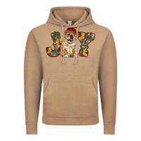 Vintage Coffee bulldog christmas joy Vintage Hoodie - RanaPortraitStore