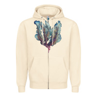 Sandshell Venus Fan Sea Coral Zipper Hoodie - LillyAllenDesigns