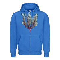 True Royal Venus Fan Sea Coral Zipper Hoodie - LillyAllenDesigns