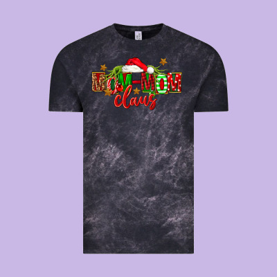 Christmas Mom Mom Claus Vintage Tee Designed By Fadigitalartstudio