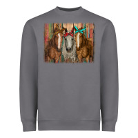 Storm horses with bandanas Heavyweight Sweatshirt - RanaPortraitStore