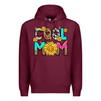 Burgundy cool mom Premium Hoodie - LillyAllenDesigns