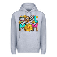 Heather Grey cool mom Premium Hoodie - LillyAllenDesigns