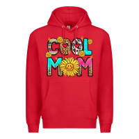 Red cool mom Premium Hoodie - LillyAllenDesigns