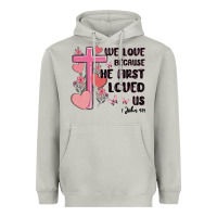 Moon Dust we love because he first loved us Heavyweight Hoodie - MaliasSmallBusiness