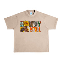 French Oak howdy y all Urban Heavy Tee - HRA Design Shop