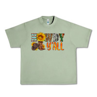 Oil Green howdy y all Urban Heavy Tee - HRA Design Shop