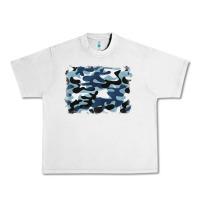 Lunar Rock blue camouflage background Urban Heavy Tee - BarkalooDesign